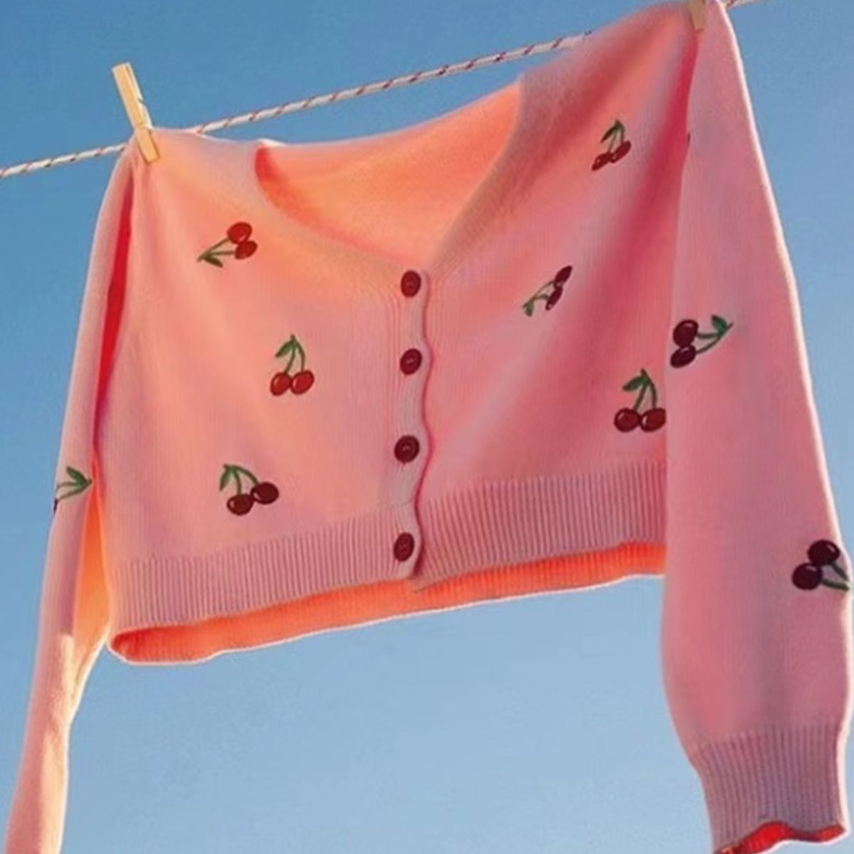 Cherry Cropped Cardigan