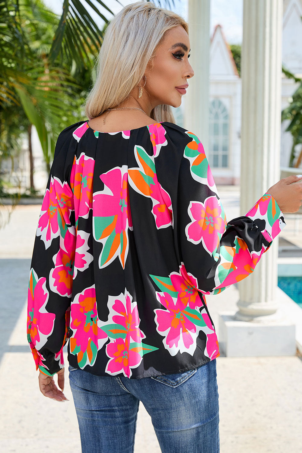 Bouquet Chic Floral Blouse