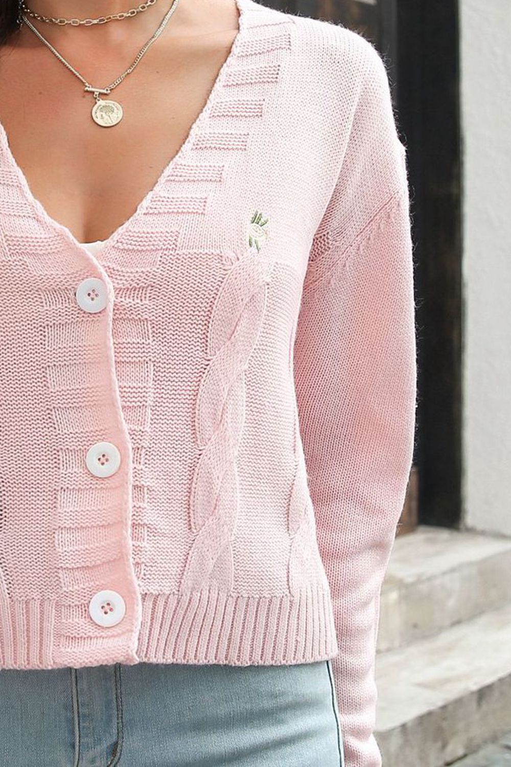 Kerry Cable-Knit Cardigan