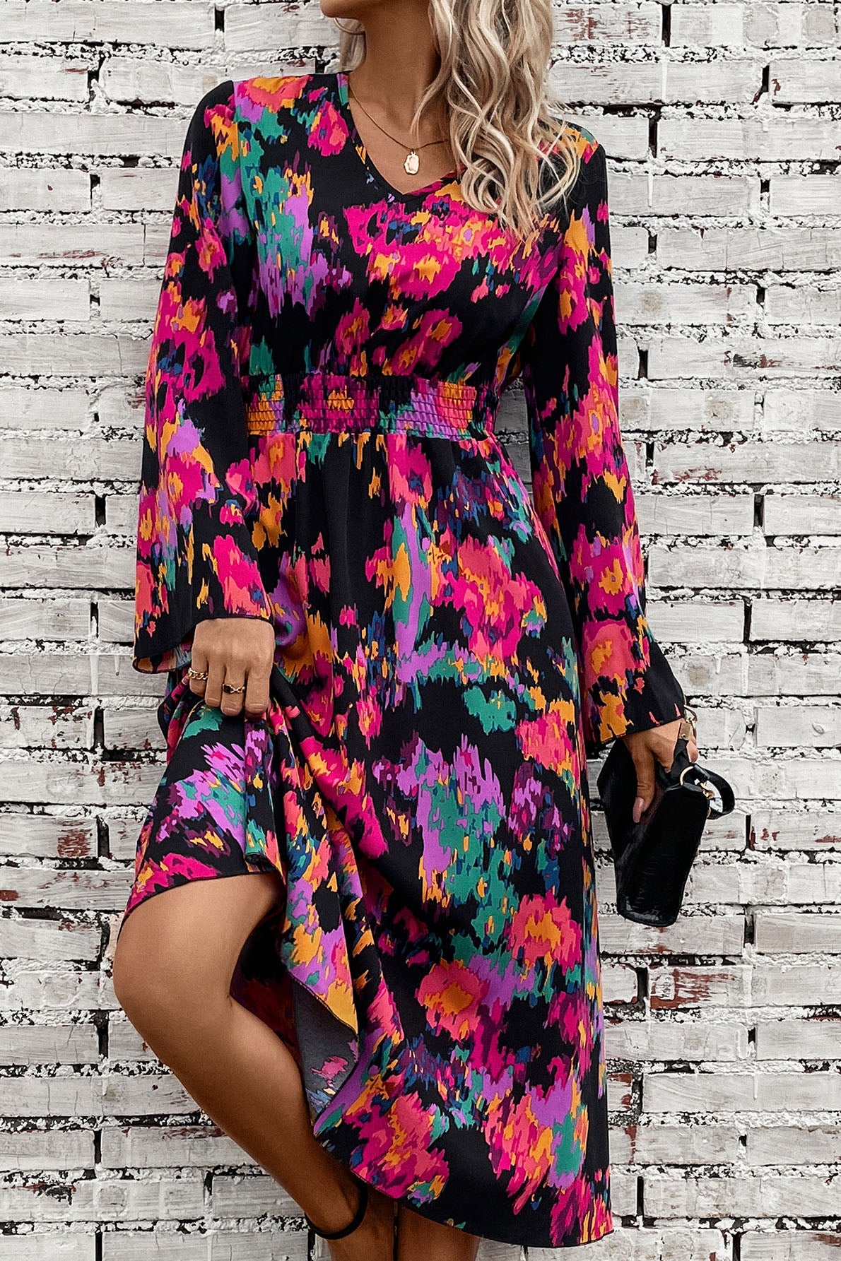 Tropical Date Night Midi Dress