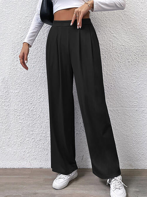 Greta High Waist Straight Pants