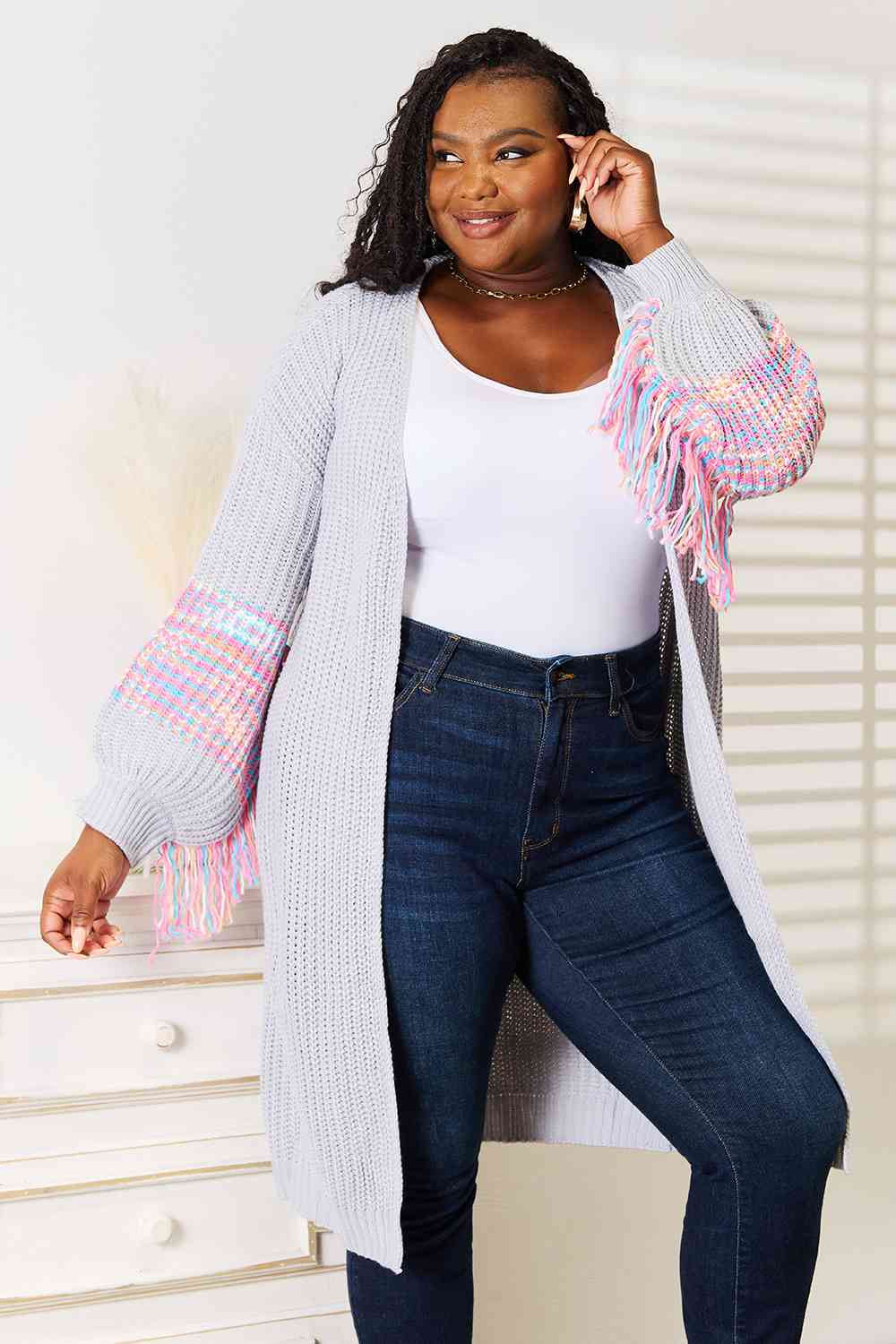 Florence Fringe Sleeve Cardigan