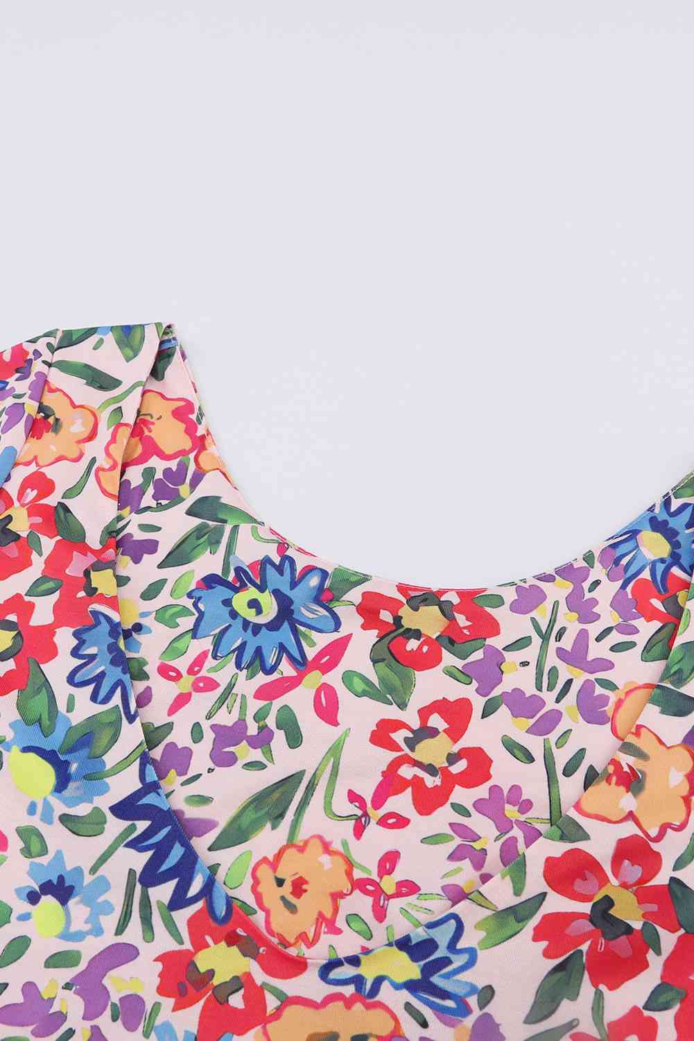 Nadia Floral Short Sleeve Dress