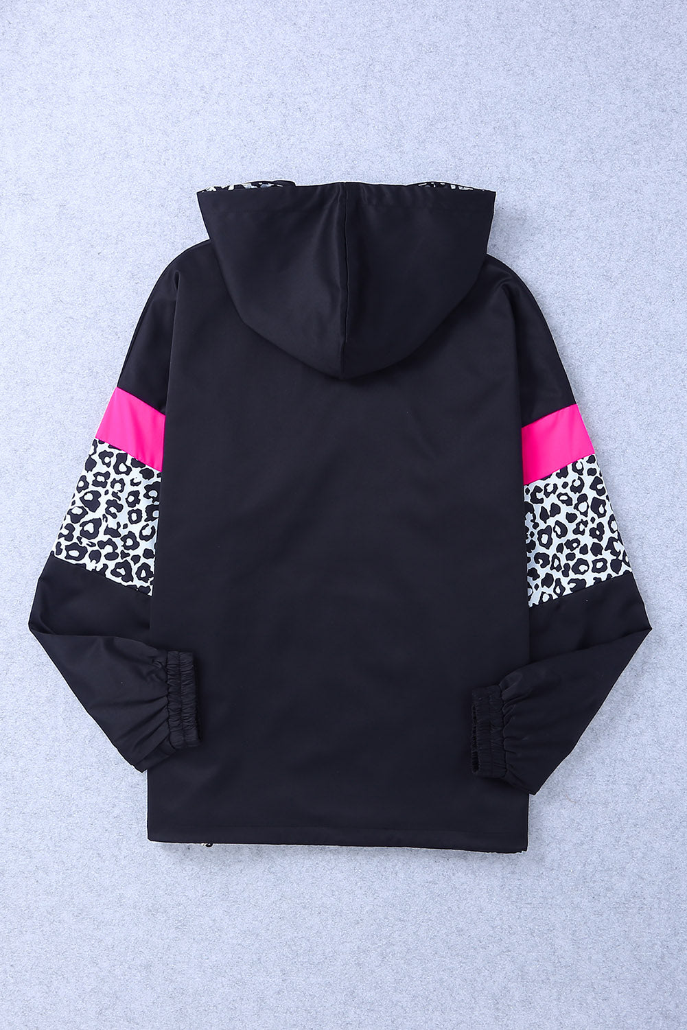 Noah Color Block Leopard Hooded Jacket