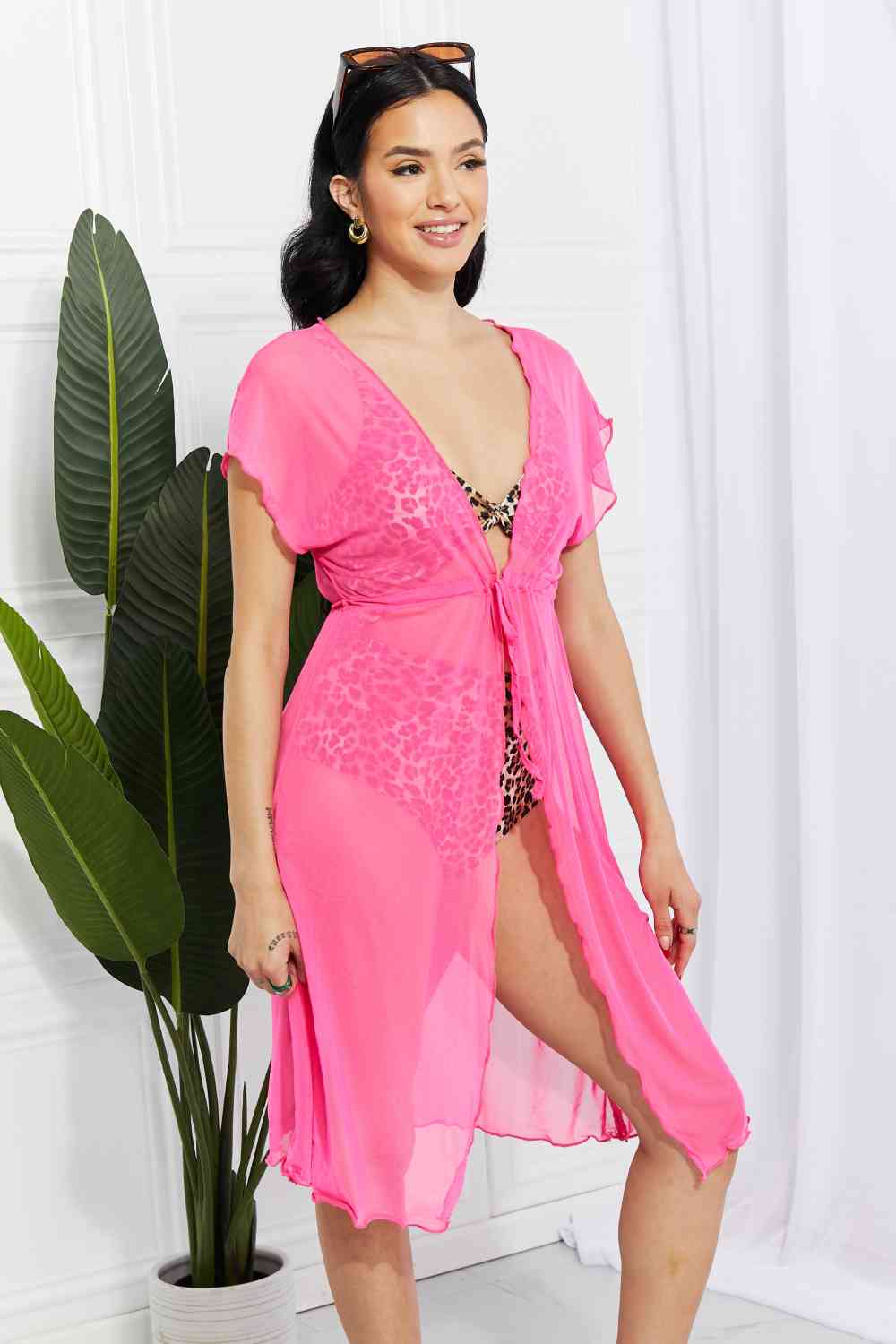 Beach Days Tie-Front Cover-Up