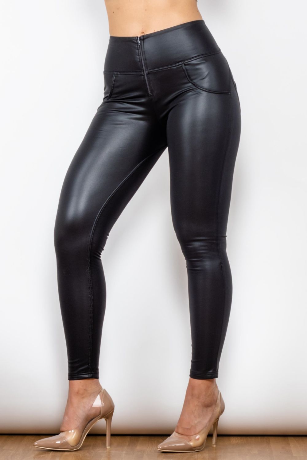Listen To Me PU Leather Leggings