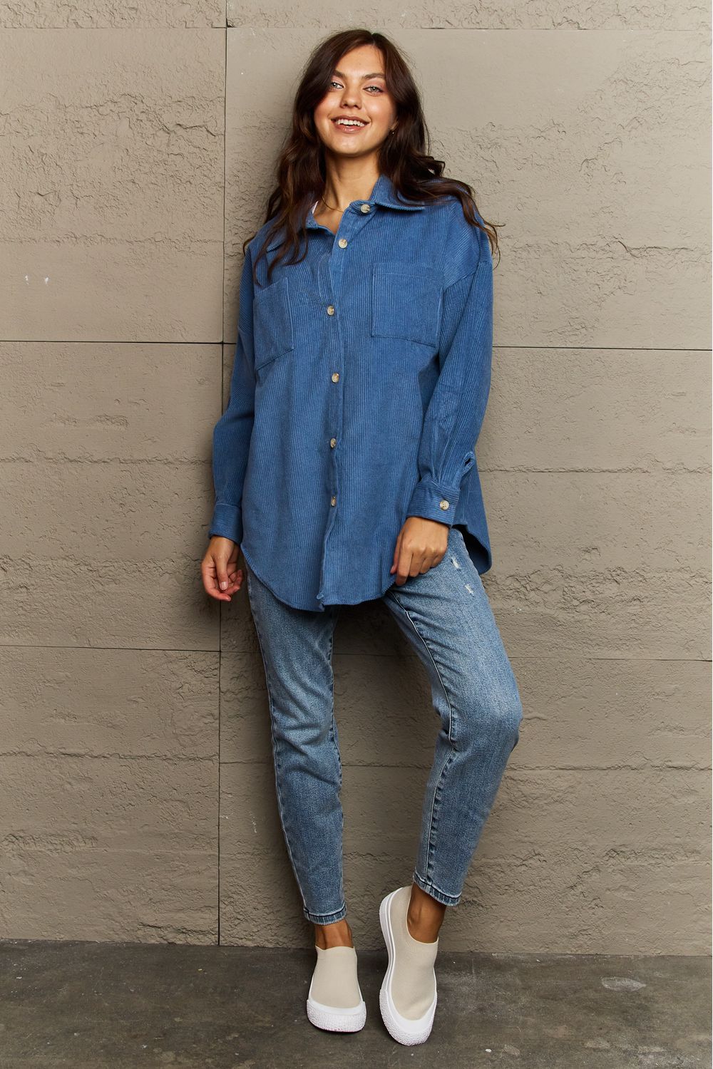 Always Being Me Button-Down Shacket