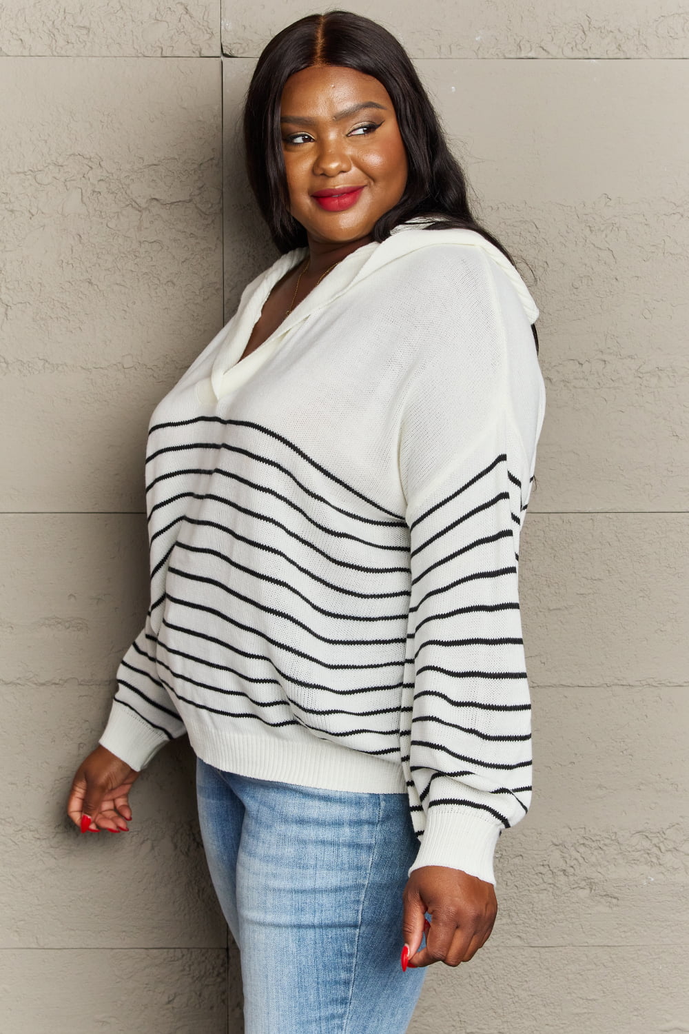 Make Me Smile Striped Knit Top