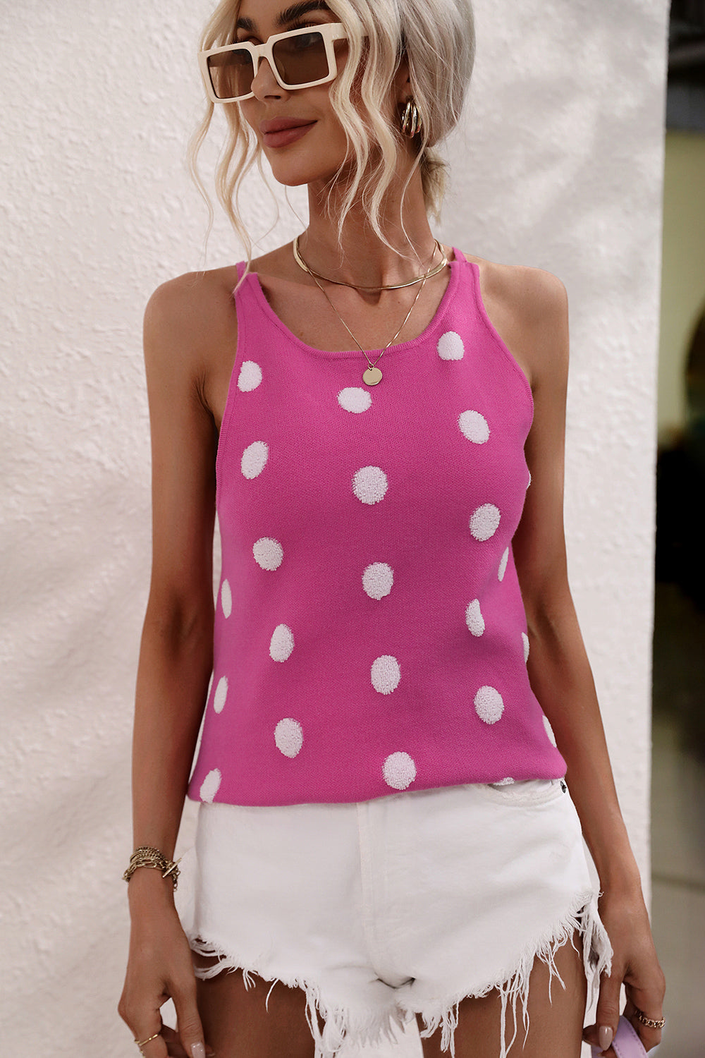 Dani Polka Dot Knit Tank