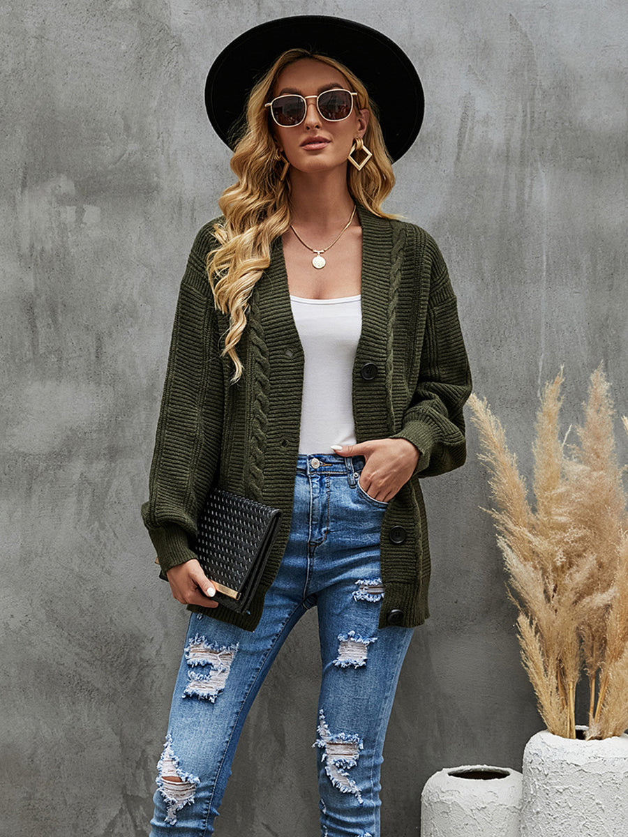 Find Me There Cable-Knit Cardigan