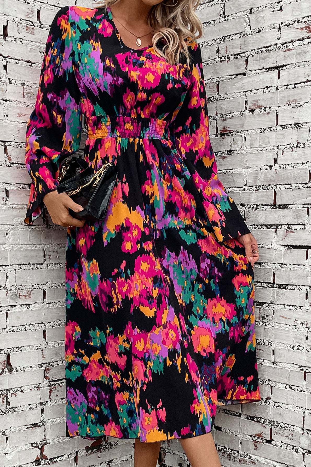 Tropical Date Night Midi Dress