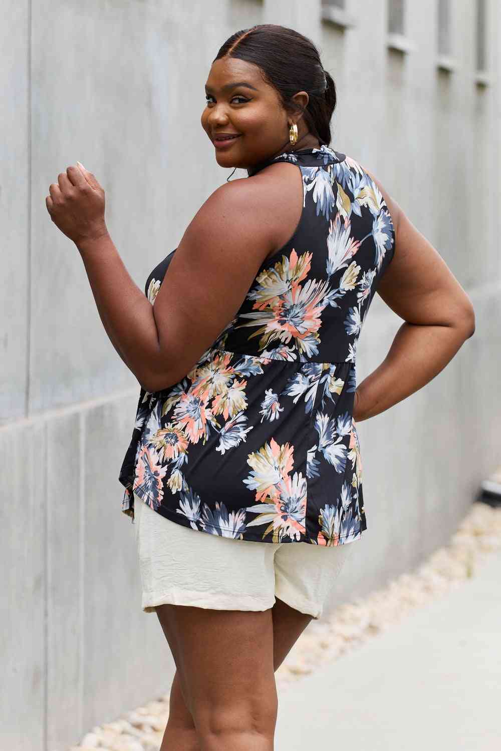 Vacation Floral Halter Top