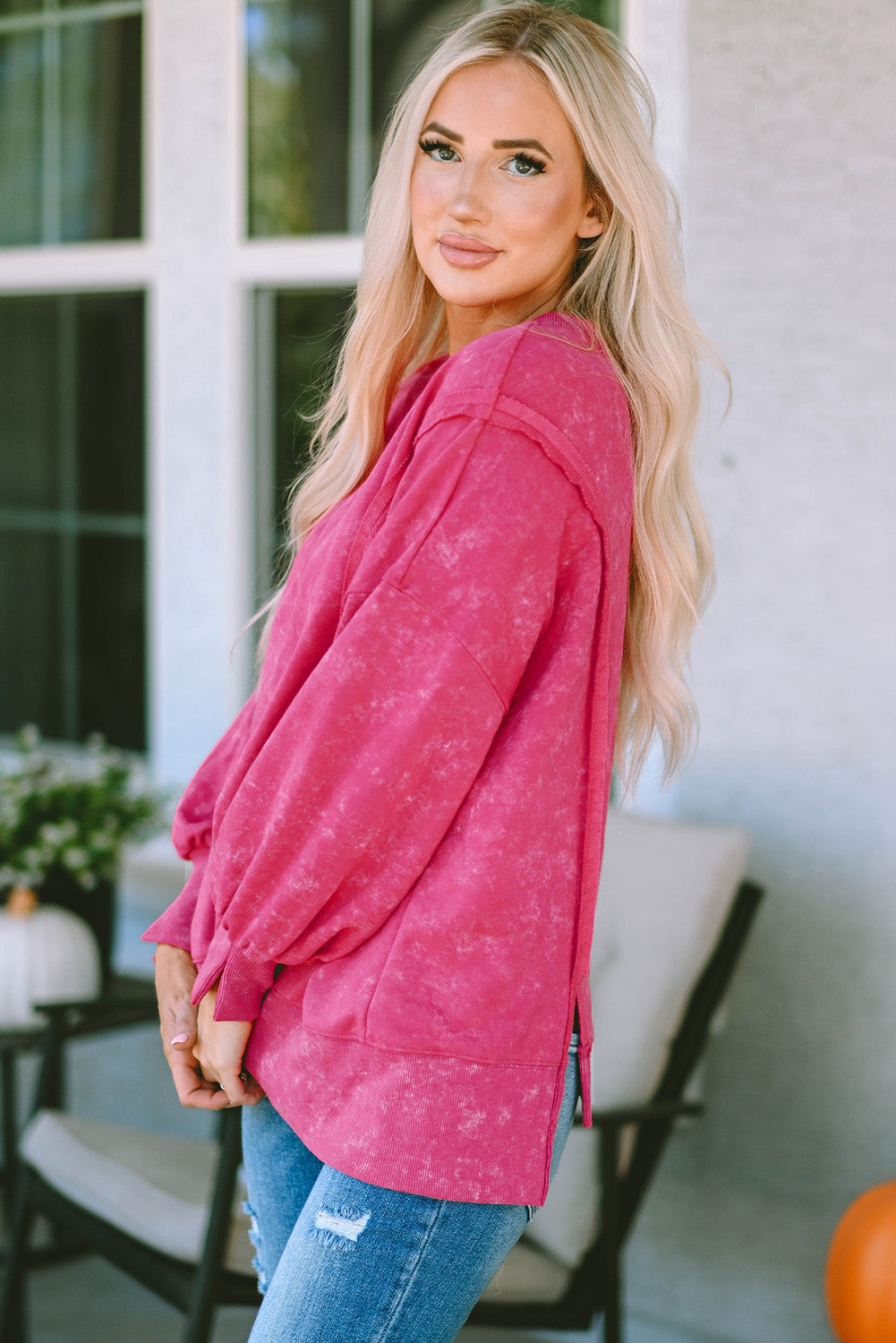 Melanie Seam Detail Sweatshirt