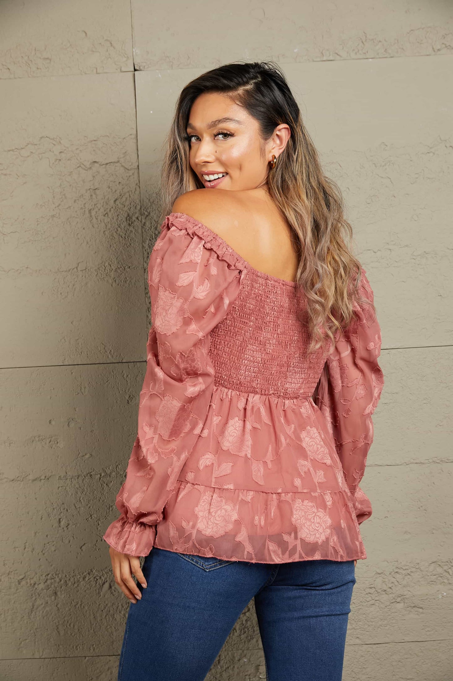Glow Up Smocked Blouse