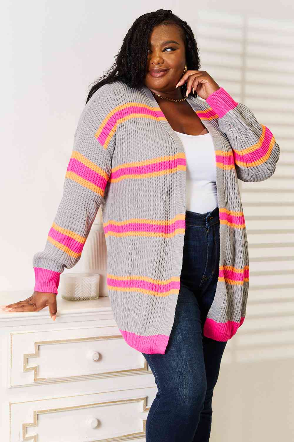Charming Ribbed Cardigan