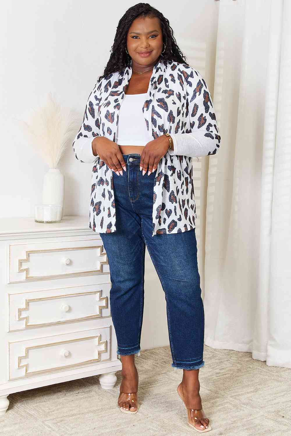 Averi Leopard Long Sleeve Cardigan