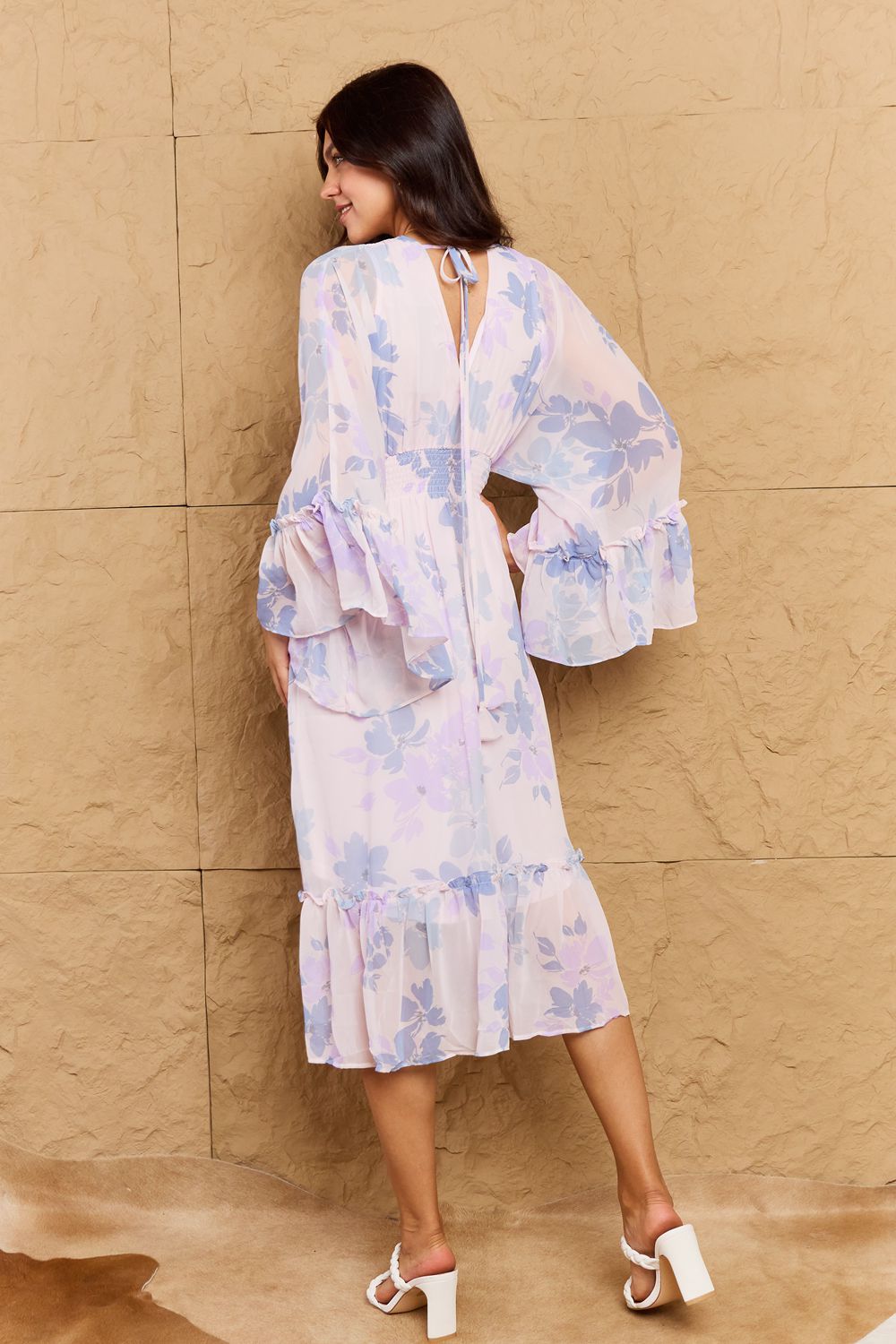 Take Me With You Floral Midi Dress