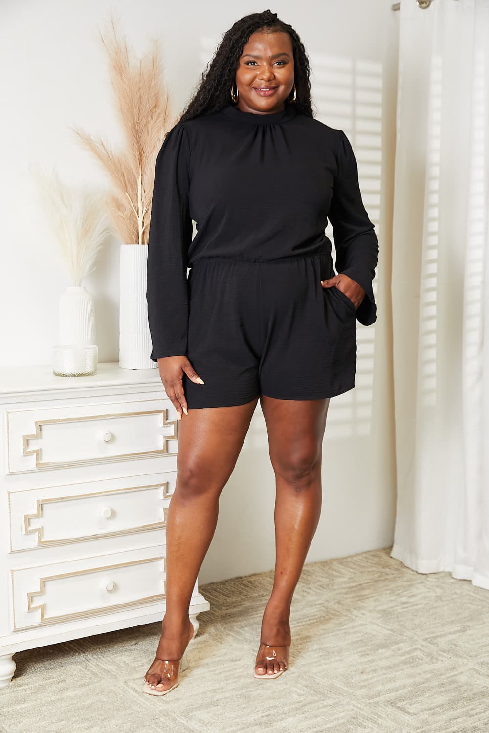 Weekend Fabulous Open Back Romper