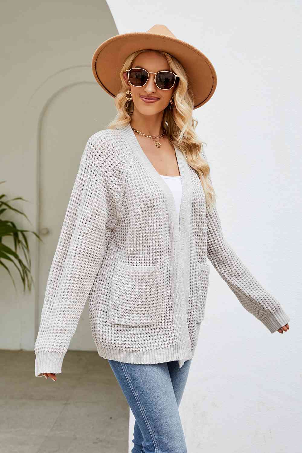Oakley Open Front Long Sleeve Cardigan