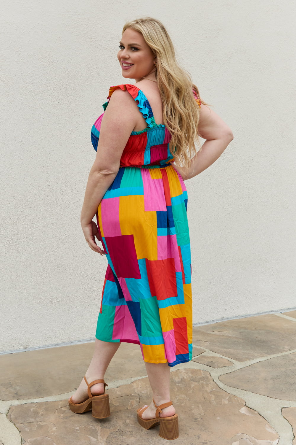 All You Need Is Color Midi Dress