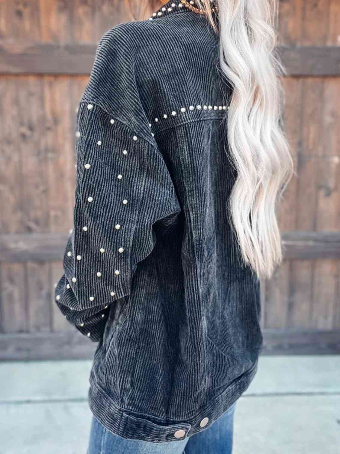 Alisson Studded Button Down Jacket