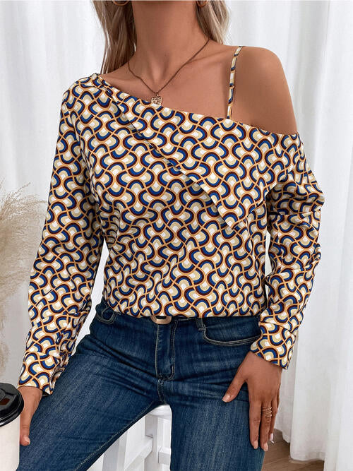 Stormi Asymmetrical Long Sleeve Top