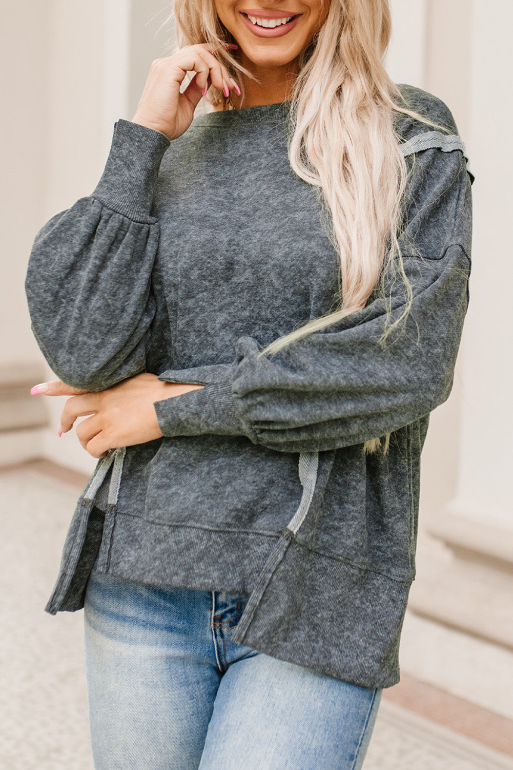 Melanie Seam Detail Sweatshirt