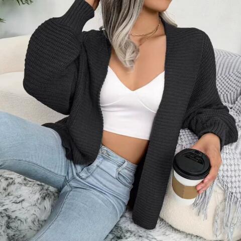 Marlowe Open Front Lantern Sleeve Cardigan