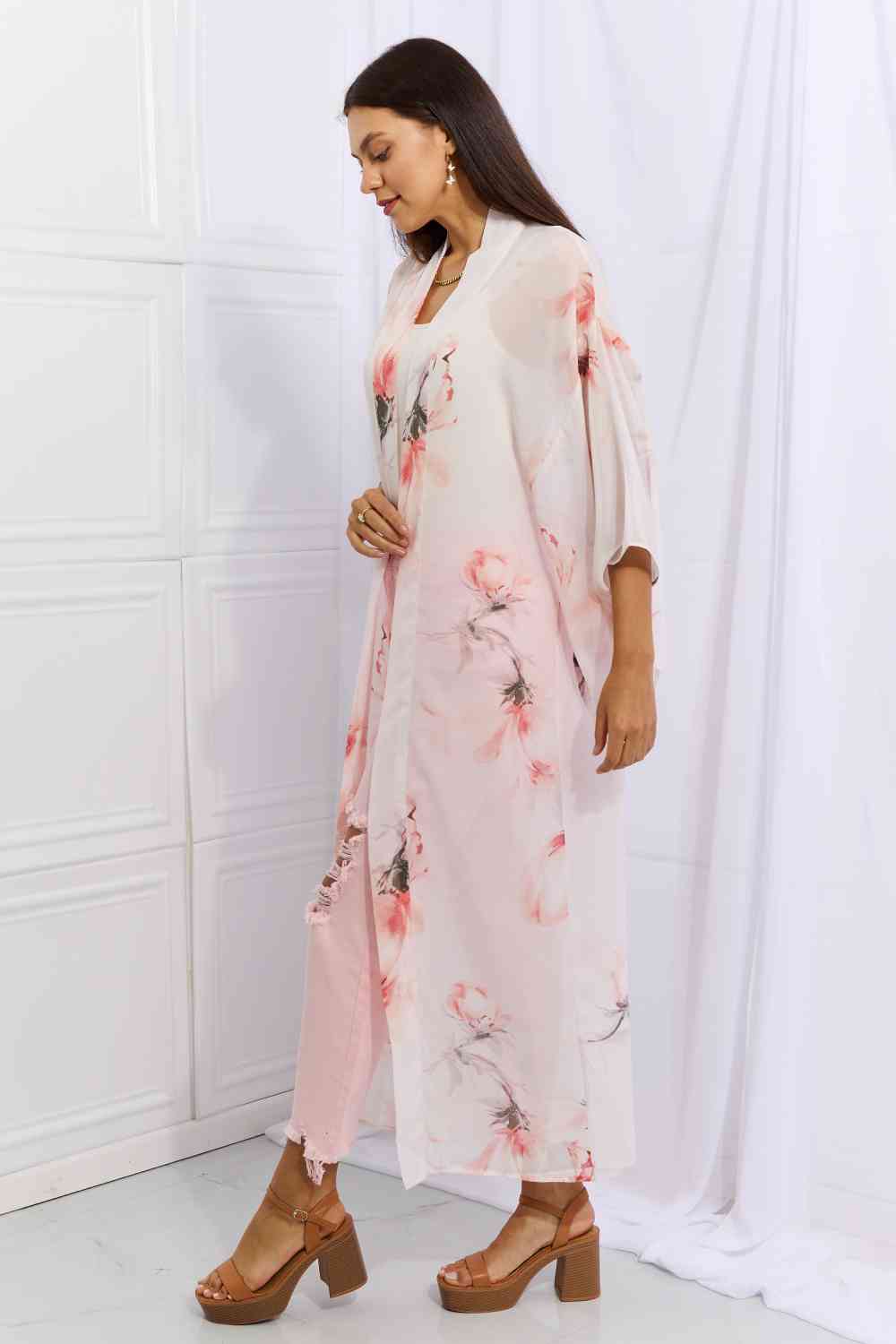 Pick Me Floral Chiffon Kimono