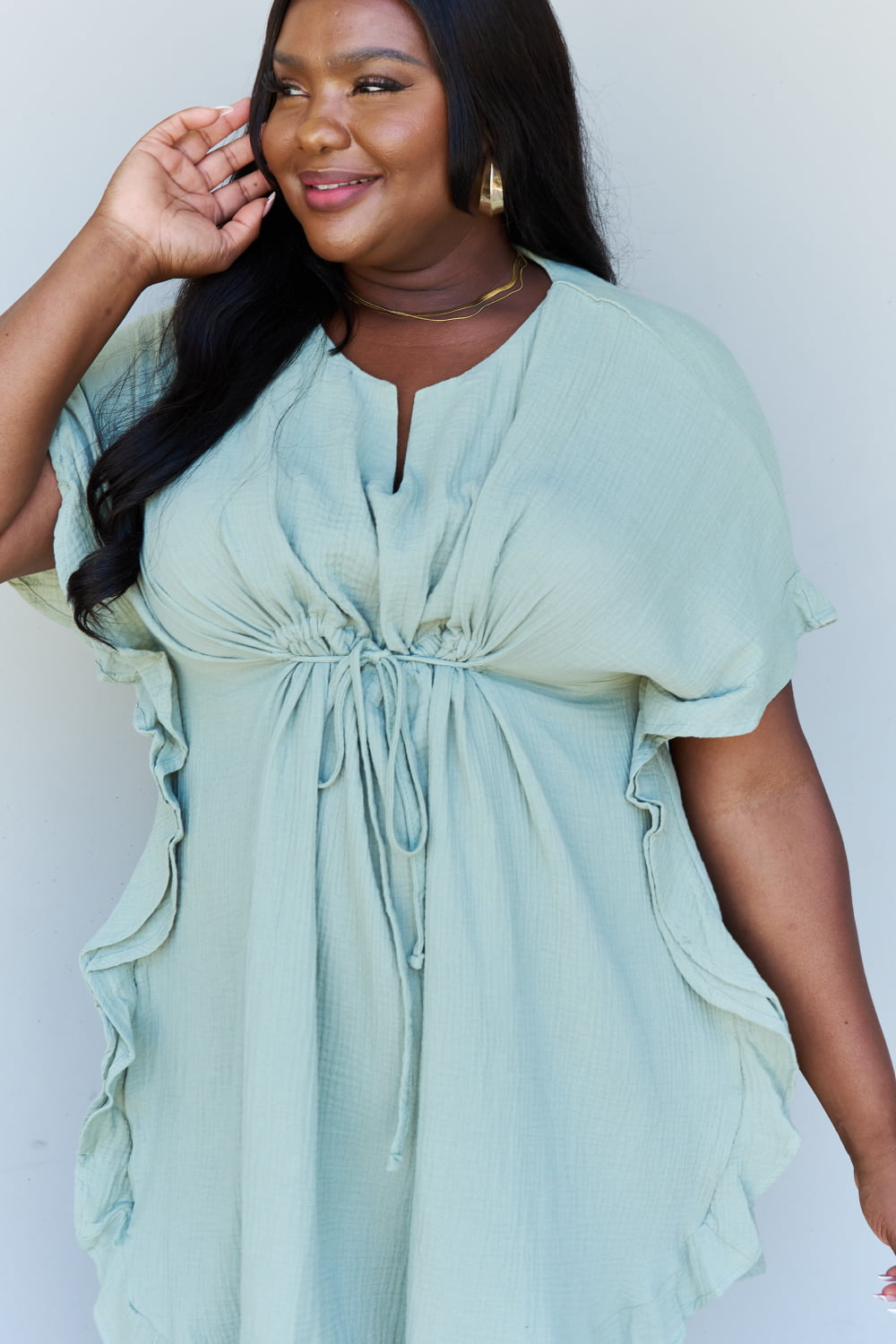 Out Of Time Ruffle Mini Dress