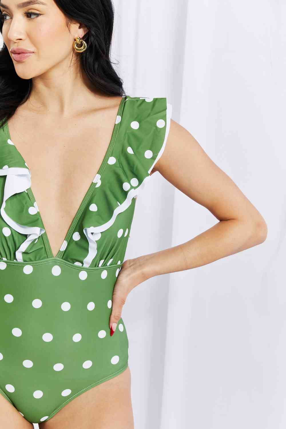 Moonlit Dip Polka Dot One Piece