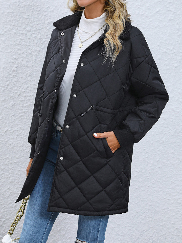 Olivia Quilted Longline Coat