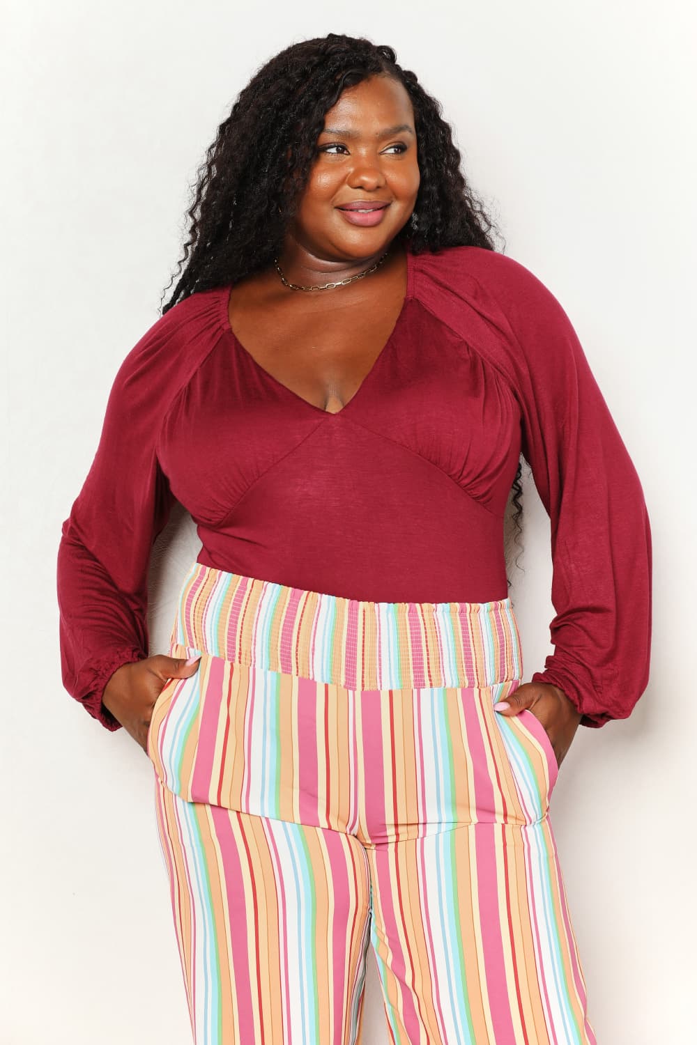 Say You Will V-Neck Bodysuit
