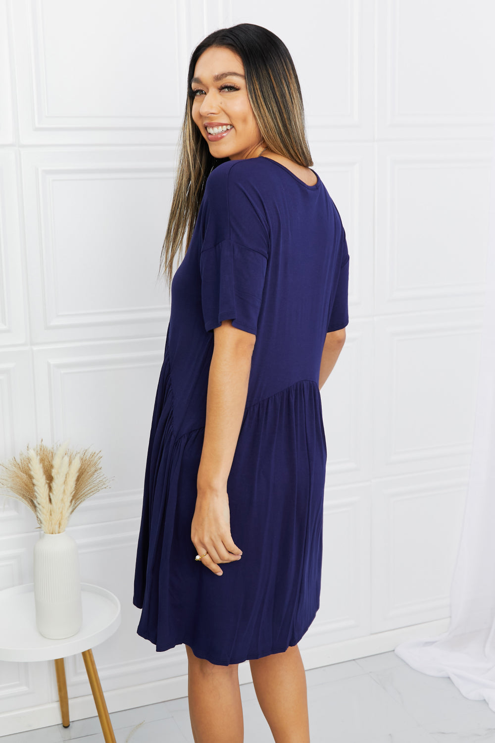 Emanuelle V-Neck Mini Dress