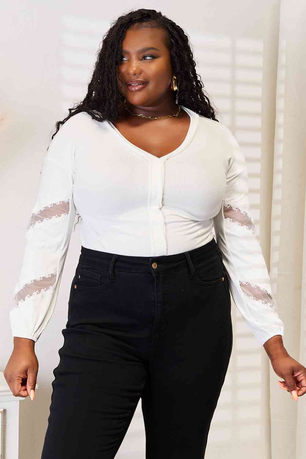 Touch Of Class V-Neck Blouse