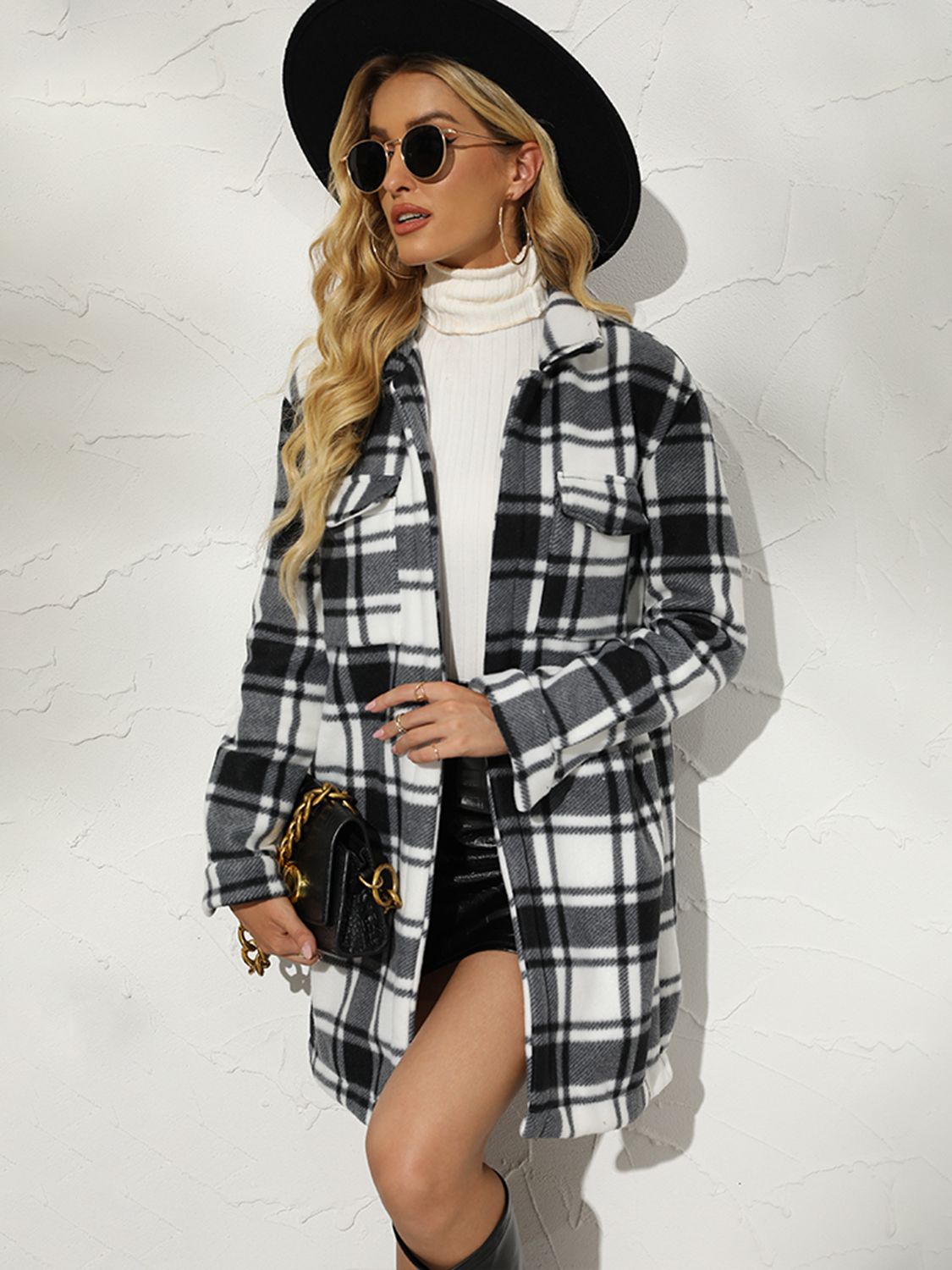Walk In Nature Plaid Coat