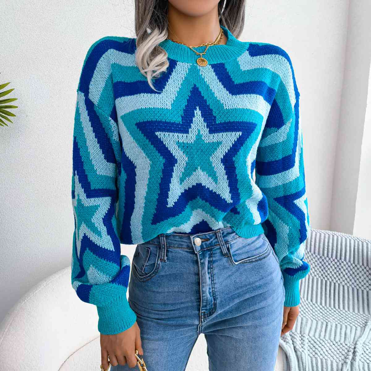 Stella Star Round Neck Sweater