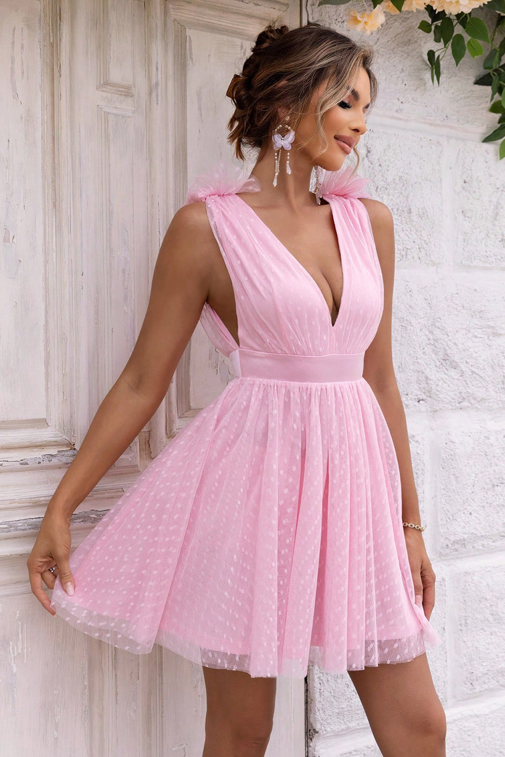 Arianna Open Back Mini Dress