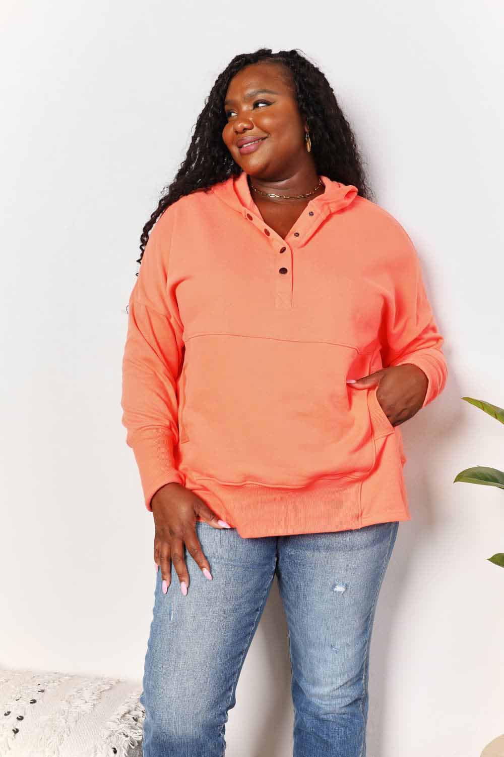 Halle Quarter-Snap Hoodie