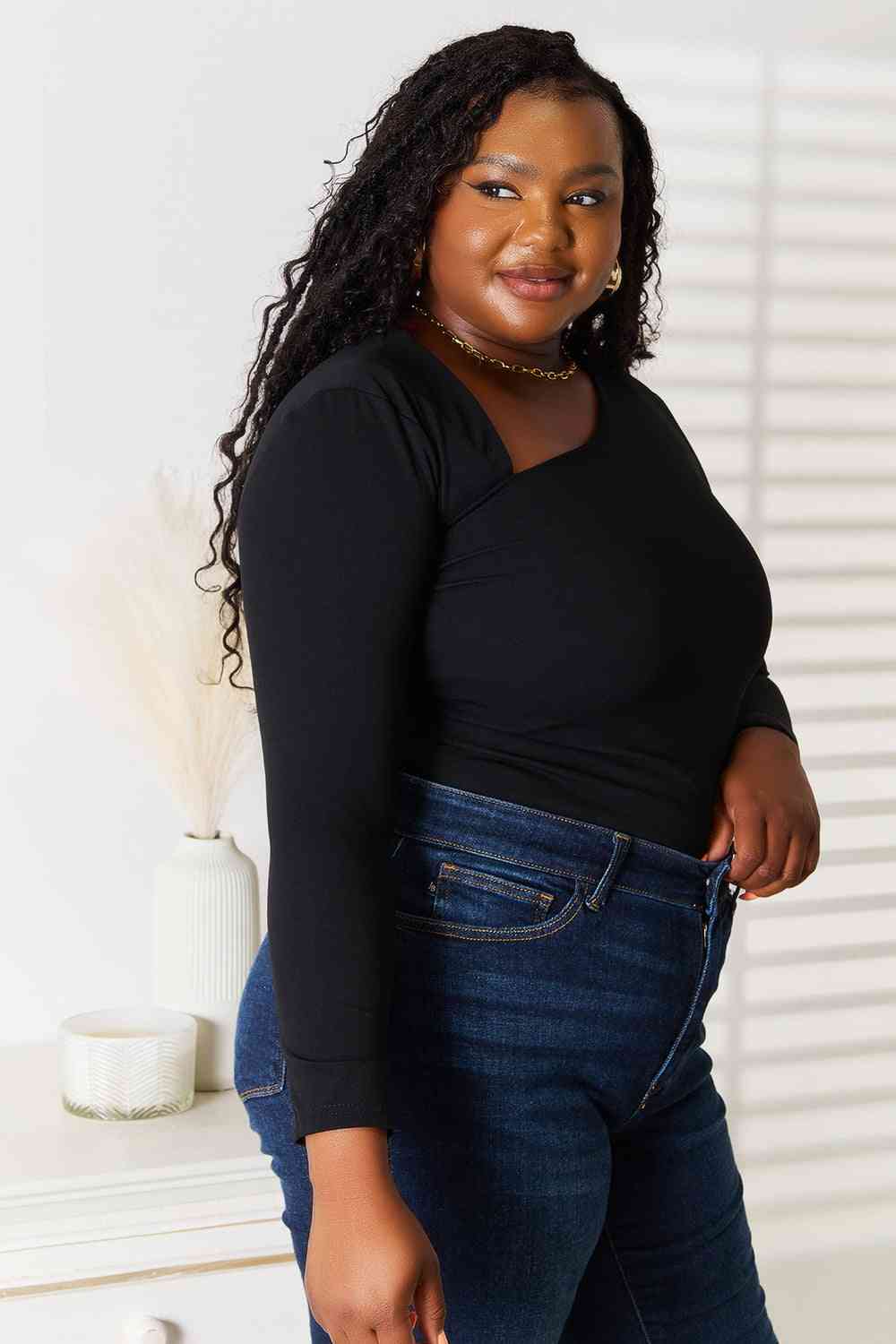 Macy Asymmetrical Long Sleeve Top