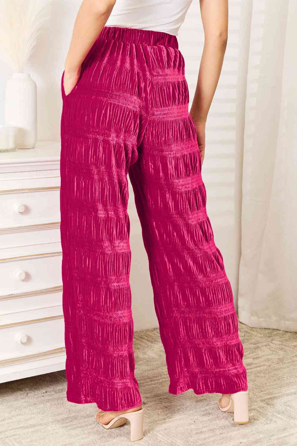Presley High Waist Velvet Pants