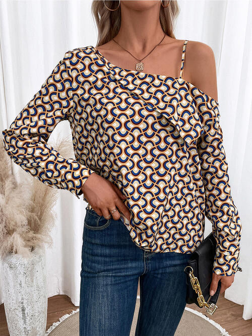 Stormi Asymmetrical Long Sleeve Top