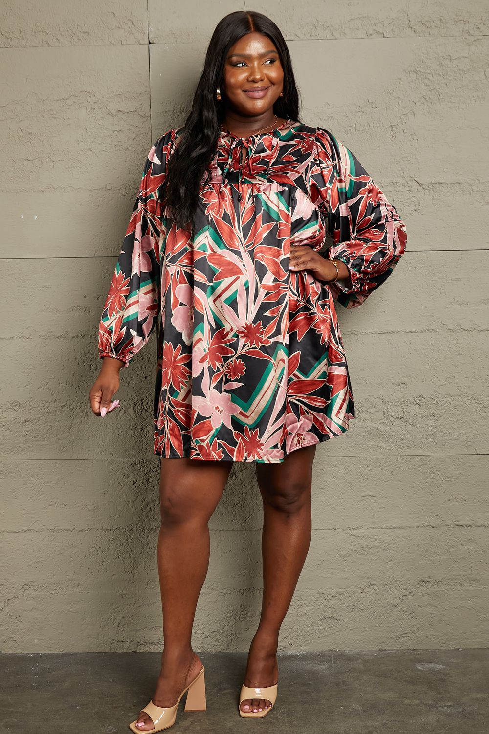 Rebecca Satin Baby Doll Dress