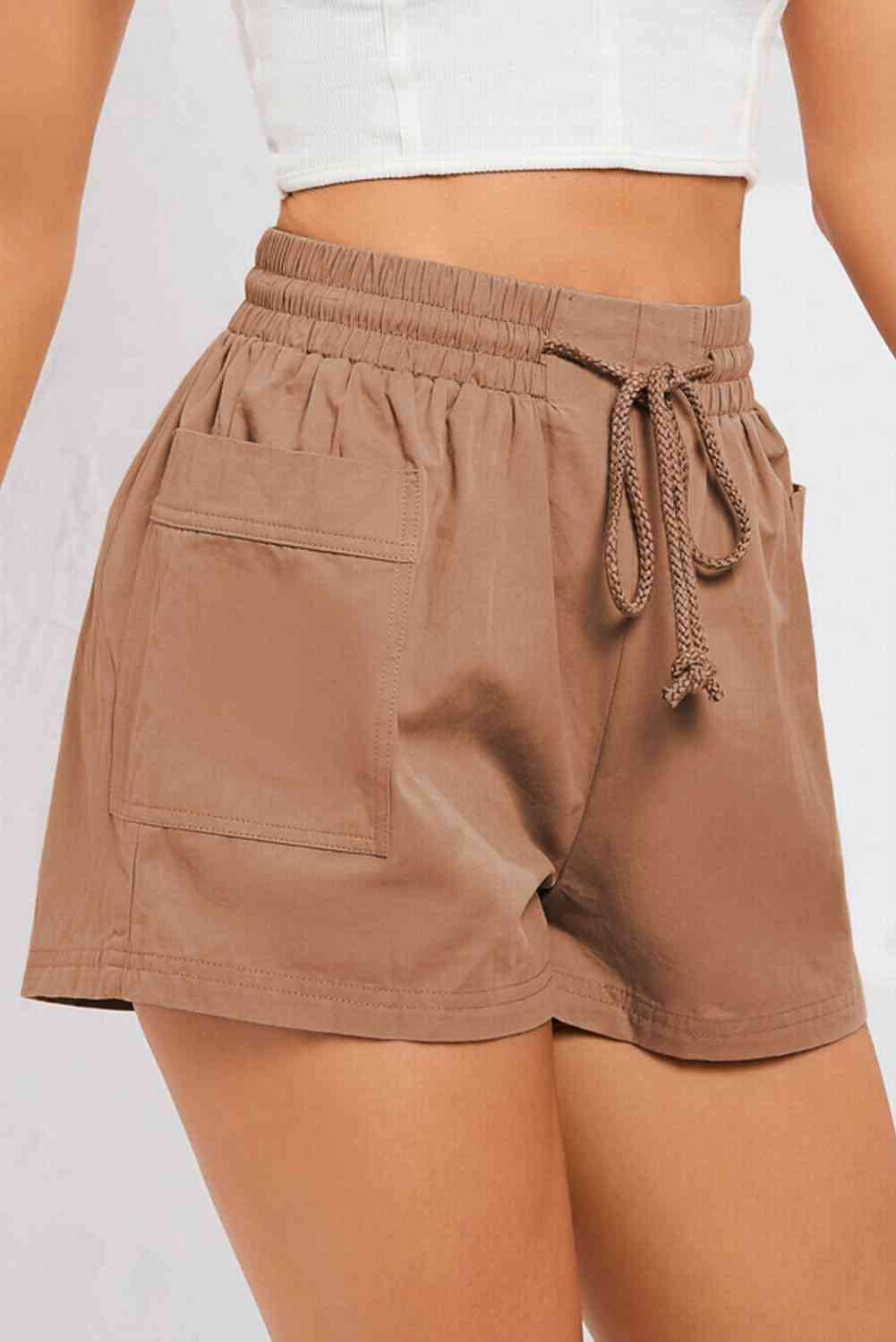 Legacy Drawstring Smocked Waist Shorts