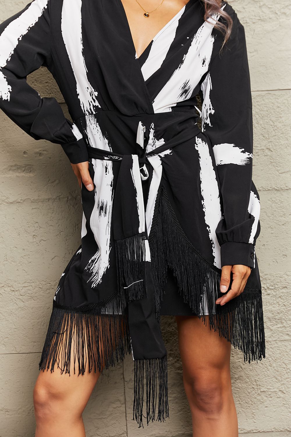 Body Of Art Fringe Mini Dress