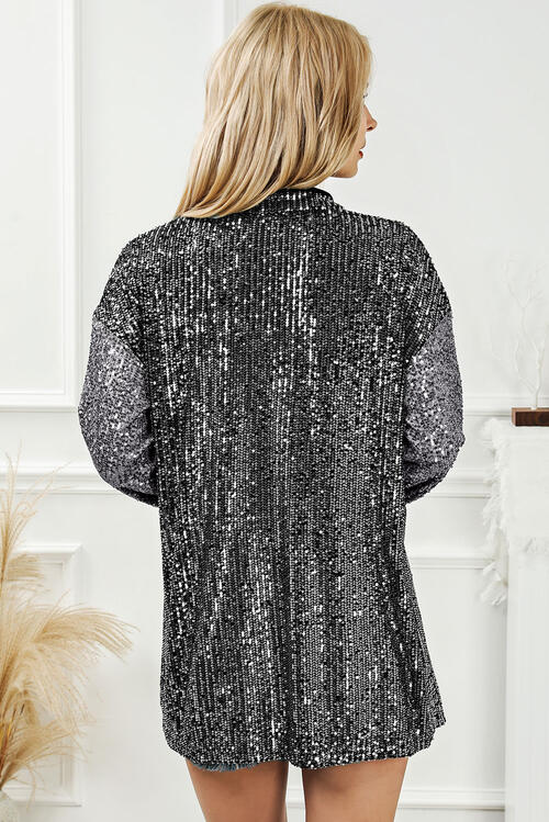 Angelica Sequin Button Up Shirt