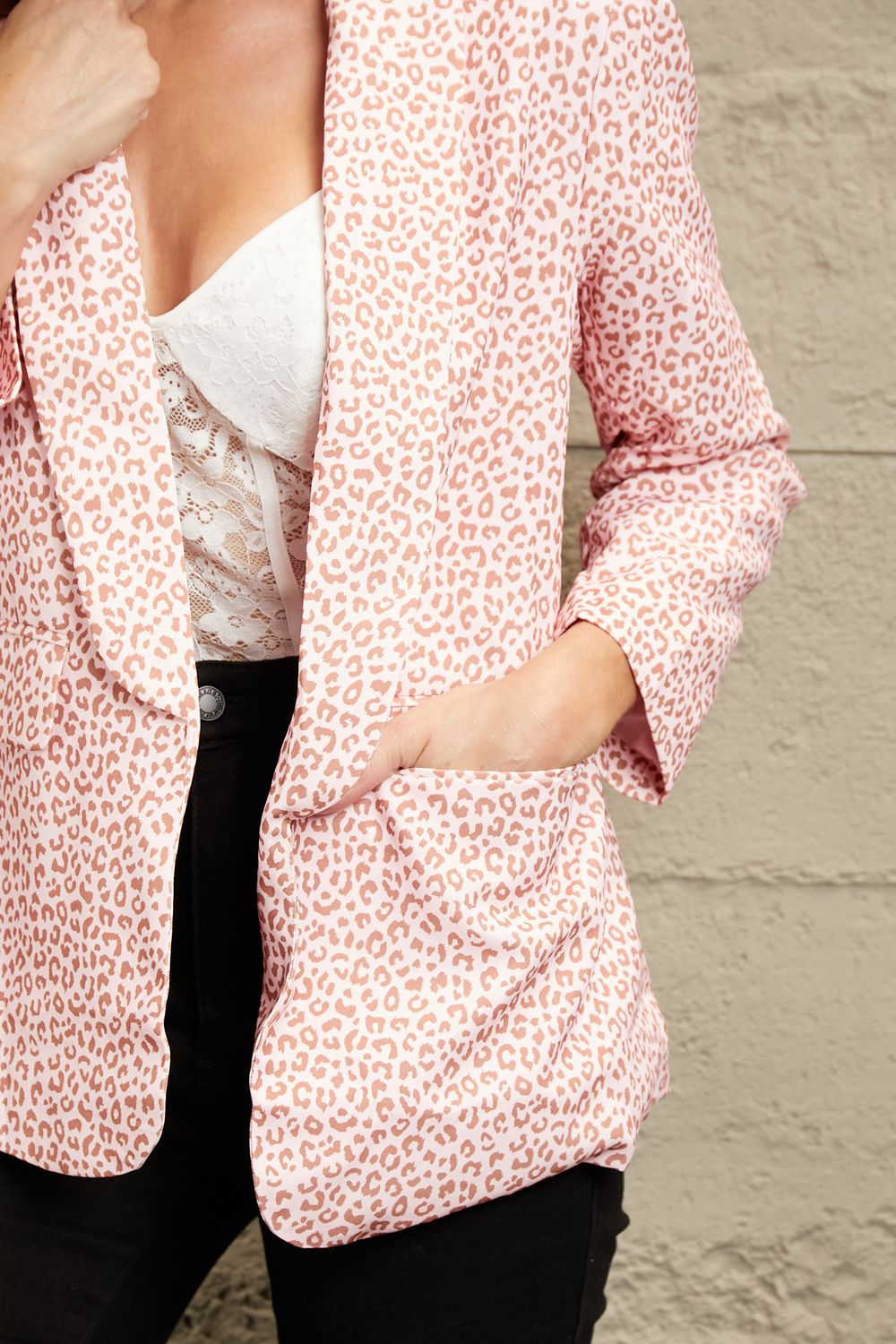 Tame Me Leopard Blazer