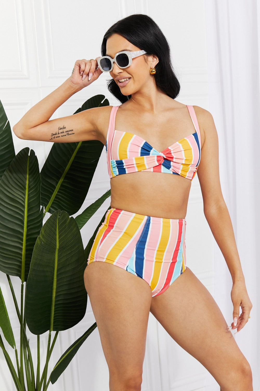 Take A Dip Striped Bikini