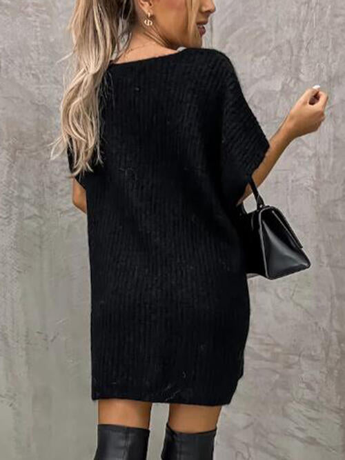 Briella V-Neck Short Sleeve Sweater