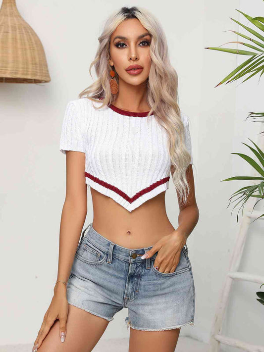 Joy Cropped Knit Top